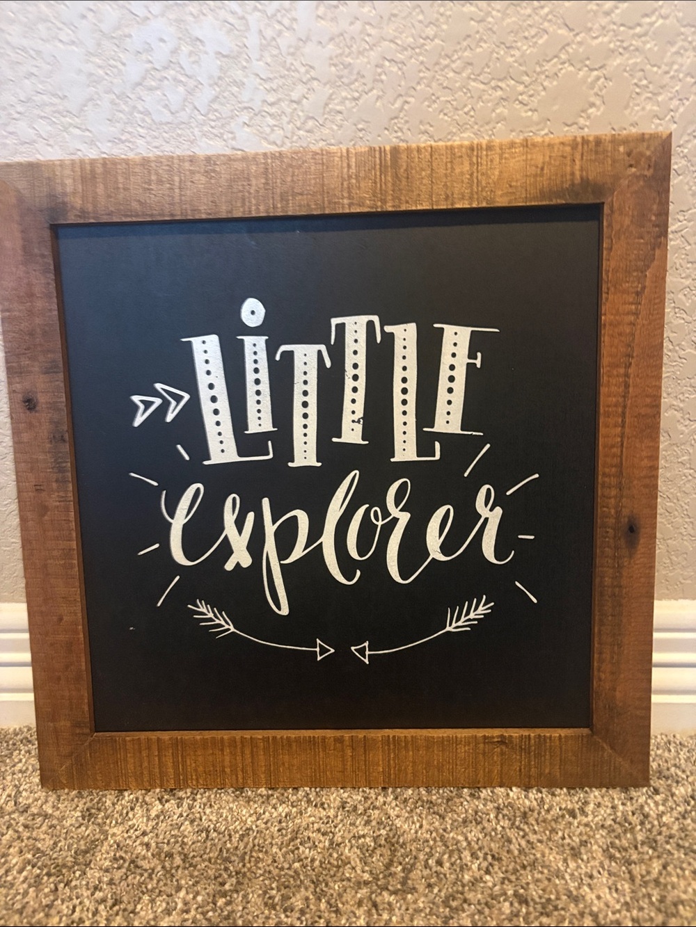 Hobby Lobby Little Explorer Wall Art - Black and Brown